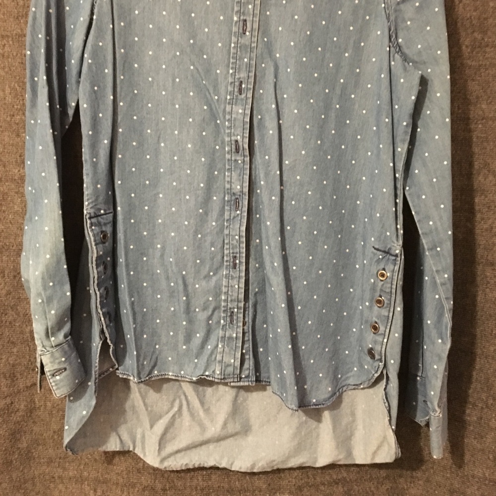 Denim button down